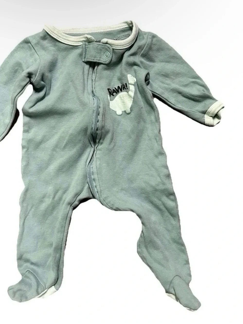 Baby Boy Footie Pajamas Dinosaurs Size 3-6 Months